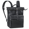 "Melvin" Grote Heren Rolltop Rugzak van Echt Leer met Laptopvak voor 16–17 inch