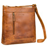 "Moni" Stijlvolle Crossbody Tas voor Dames van Leer Middelgroot Tablet 11"