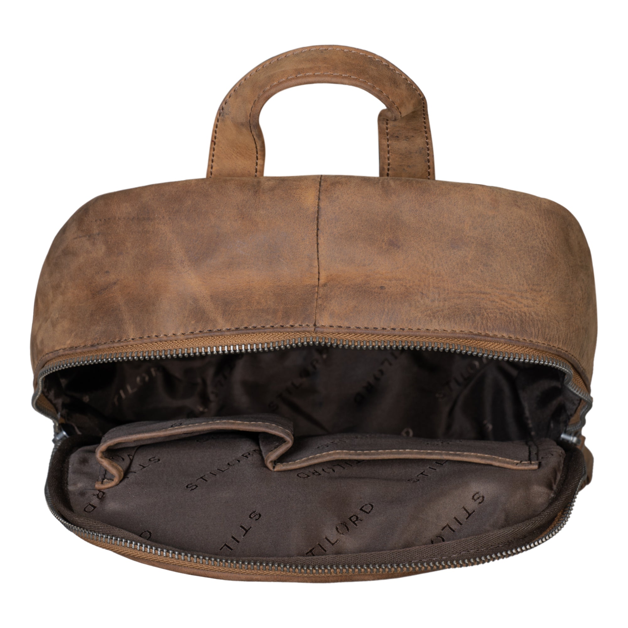 Vintage Rucksack Frauen Leder