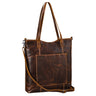 "Trixie" Grote Lederen Shopper Bag mit Rits - 13 Inch Laptop