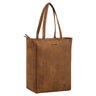 "Estella" Vintage Shopper Tas Dames Leer Grote Schoudertas 16 Inch