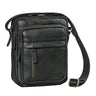 "Ivano" Kleine Heren Schoudertas Leder voor 10,9 Inch Tablet