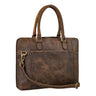 "Latoya" Dames Aktetas Leer Vintage