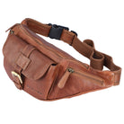 große Leder Bauchtasche Retro robust Frauen Damen