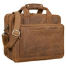 "Excelsior" XXL Laptoptas Heren Leer Grote Aktetas Laptop 17+ inch