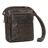 "Ivano" Kleine Heren Schoudertas Leder voor 10,9 Inch Tablet