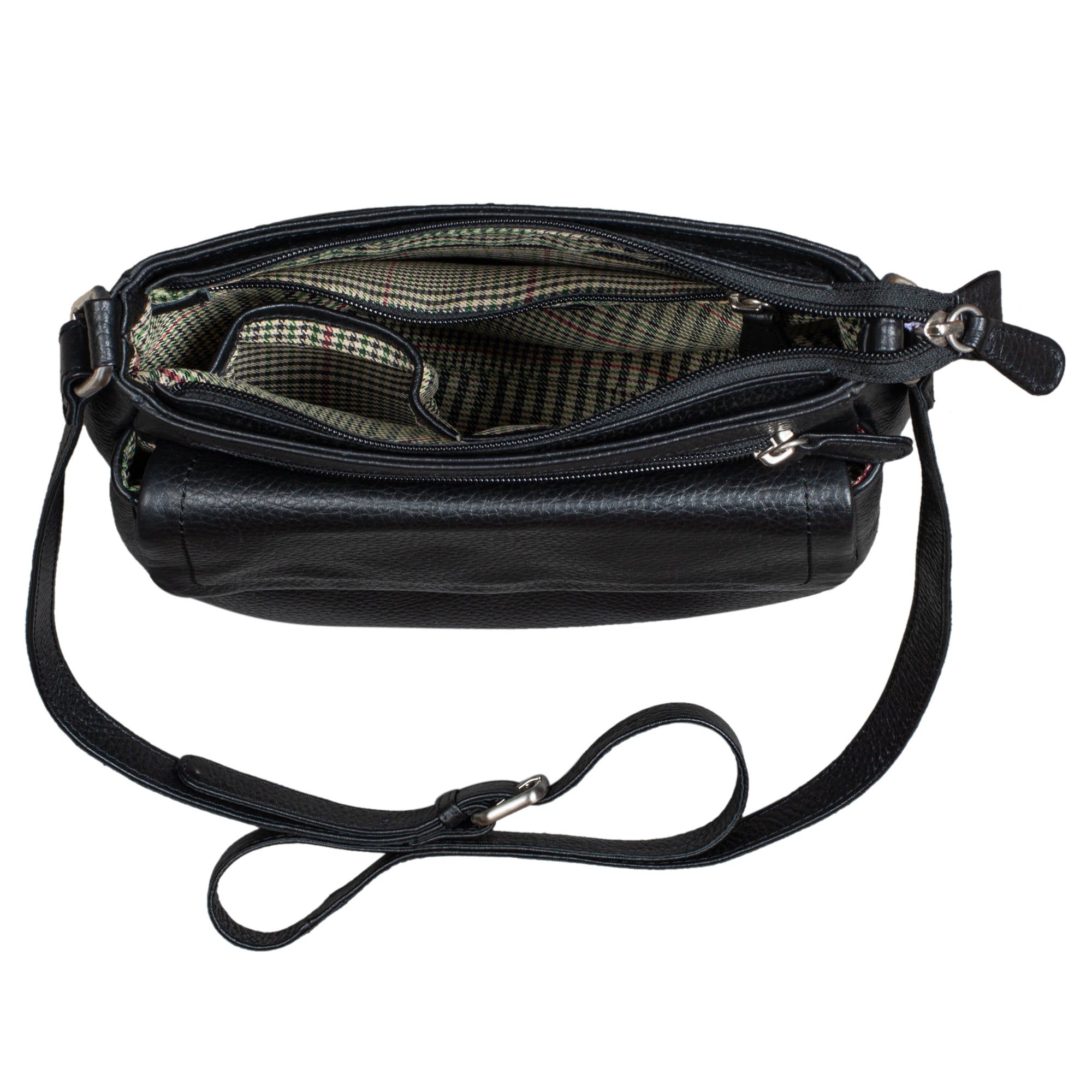 kleine schwarze Schultertasche