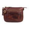 "Philine" Kleine Leren Handtas Vintage met Anti-Diefstalvak & Verstelbare Riem