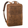 "Jayce" Leren Laptop Rugzak 17 Inch Groot voor Heren en Dames