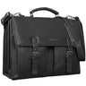 "Detroit" XL Leren Aktetas Heren met Laptopvak 16 Inch Vintage