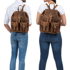 Vintage Unisex Echtleder Tasche