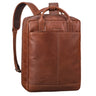 "Bobbie" Lederen Rugzak Mannen en Vrouwen 2-in-1 Leren Laptop Rugtas 16 Inch