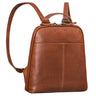 Kleiner Damenrucksack Leder Braun Vintage