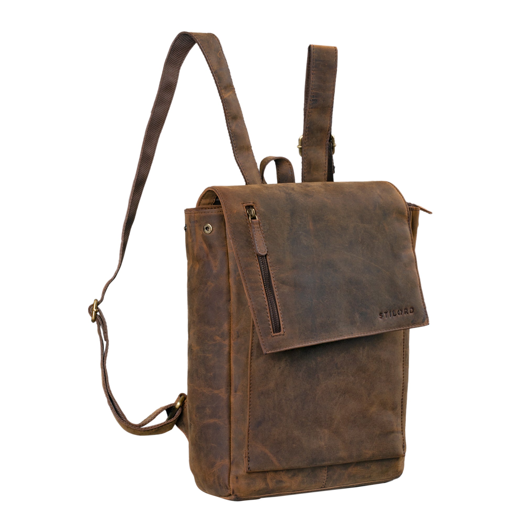 Rucksack für Männer Leder braun