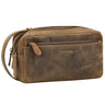 "Gaius" Reis Toilettas Heren Leder Vintage Echtleer