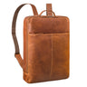 "Livius" Smalle Lederen Rugzak voor Heren & Dames XL Laptop 15 - 19 Inch