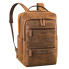 leder rucksack braun mit rückenbelüftung
