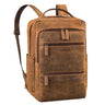 leder rucksack braun mit rückenbelüftung