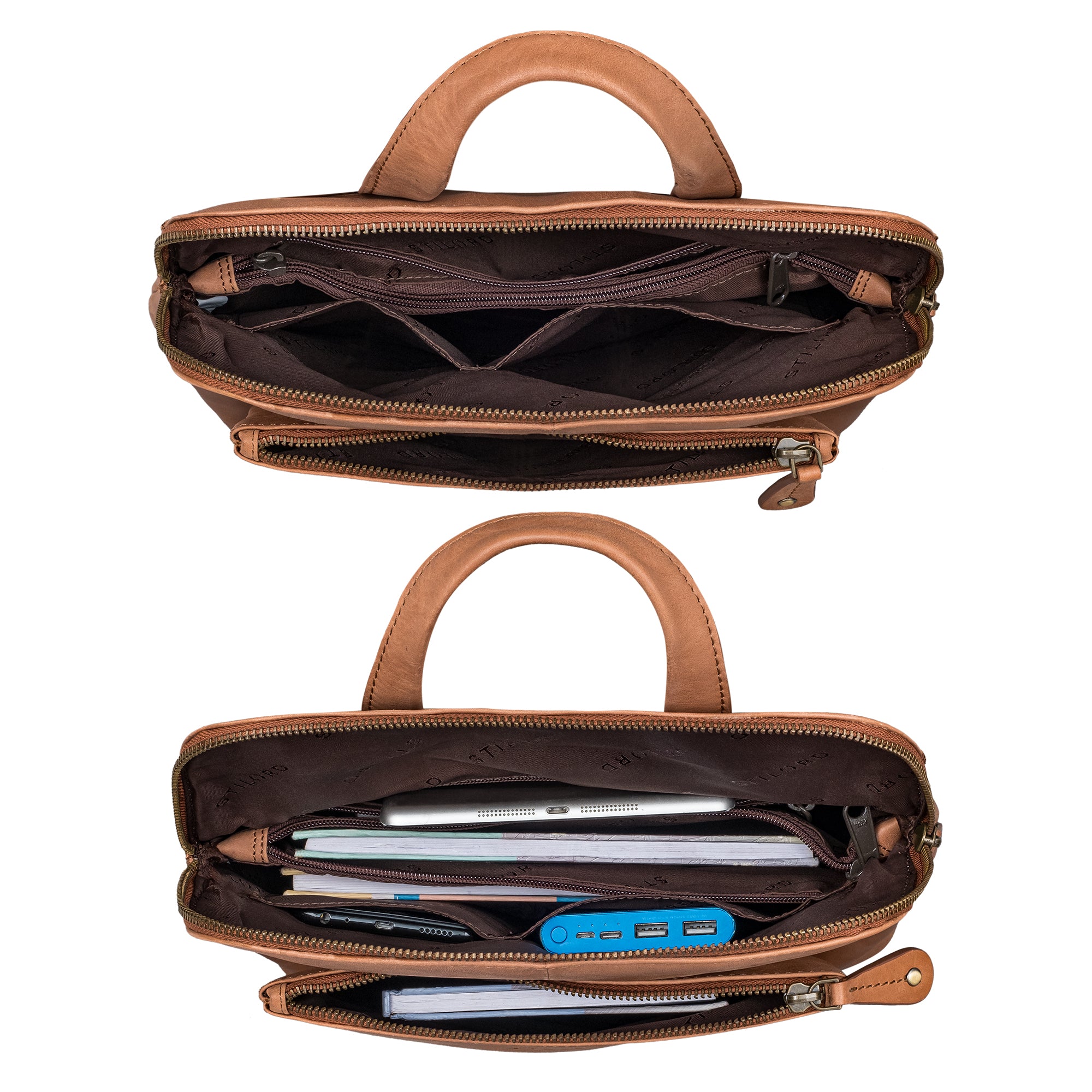 2 in 1 Rucksack Tasche Damen Braun