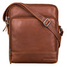 "Faro" Vintage Schoudertas voor Mannen Klein Leren Messenger Bag