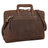 "Pierce" Laptoptas Leer met Handvat